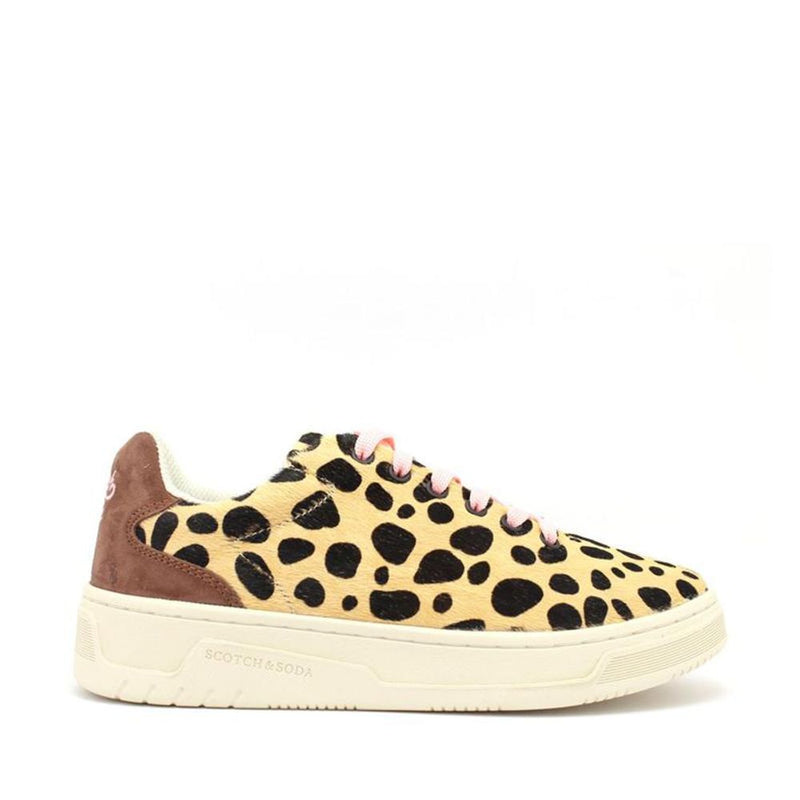 Scotch & Soda Leo Pony Multicolor Leather Low Top Sneakers