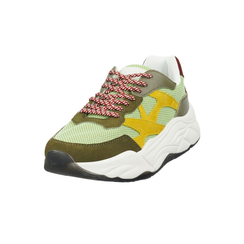 Scotch & Soda Green Goatskin Chunky Sneakers for Women