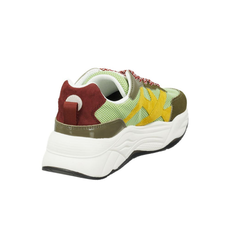 Scotch & Soda Green Goatskin Chunky Sneakers for Women