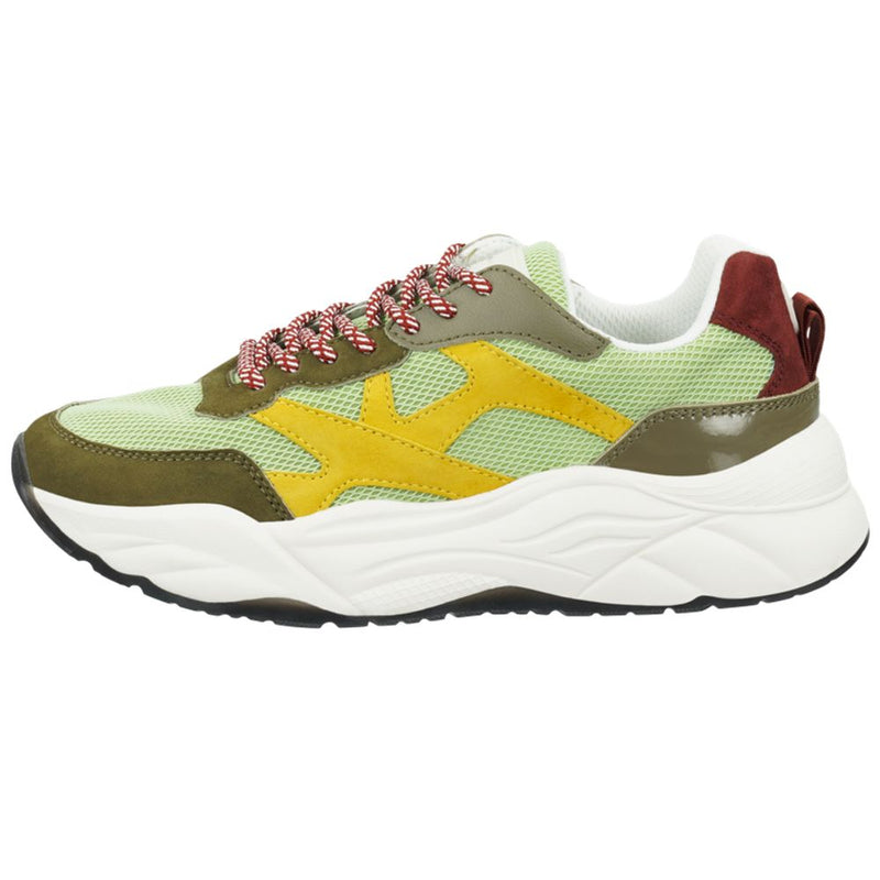 Scotch & Soda Green Goatskin Chunky Sneakers for Women