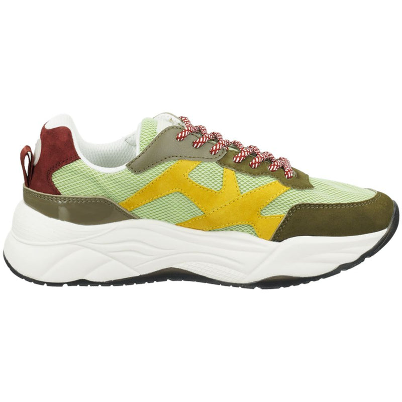 Scotch & Soda Green Goatskin Chunky Sneakers for Women