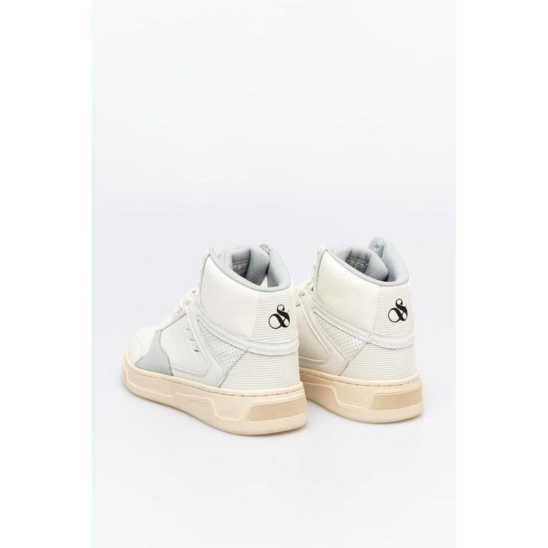 Scotch & Soda White High Top Sneakers for Men - Eco-Friendly Fashion