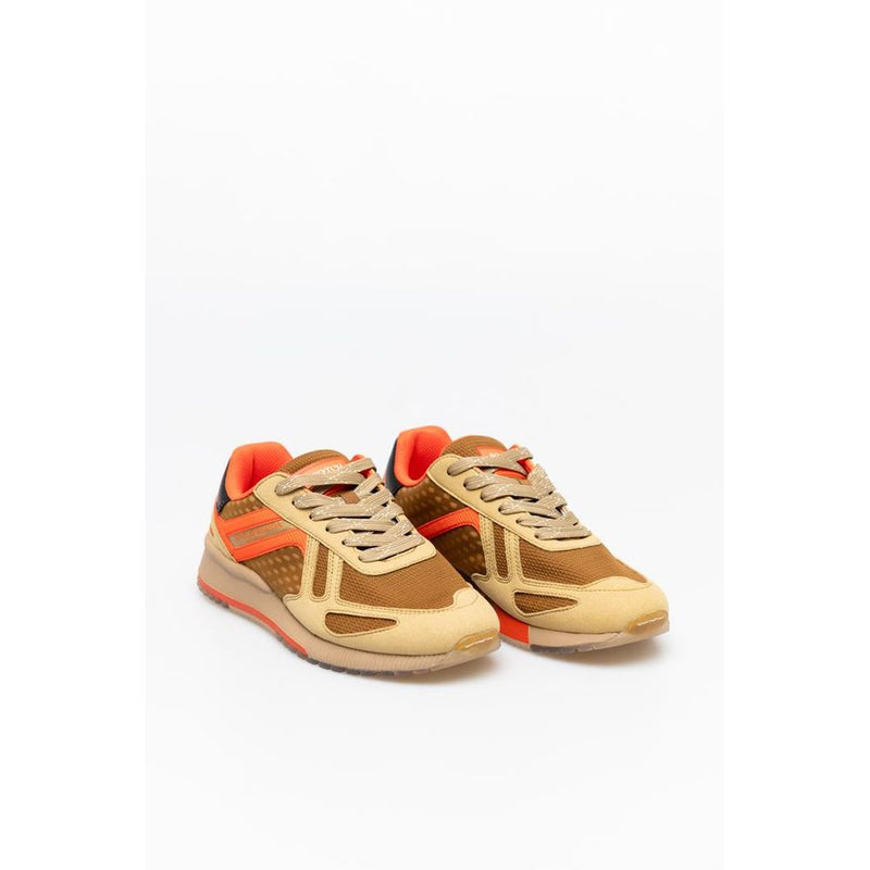 Scotch & Soda Beige Leather Sneakers for Men - Stylish Comfort