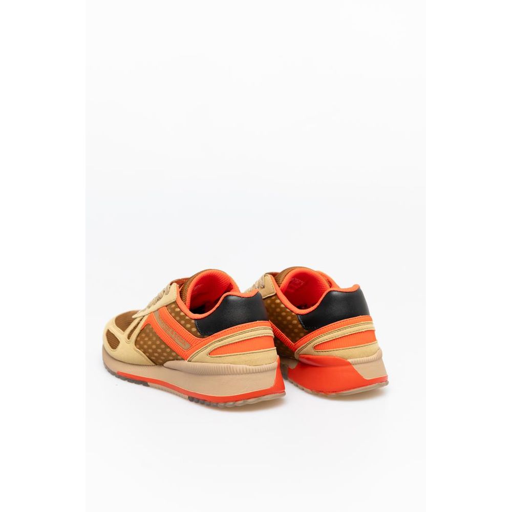 Scotch & Soda Beige Leather Sneakers for Men - Stylish Comfort