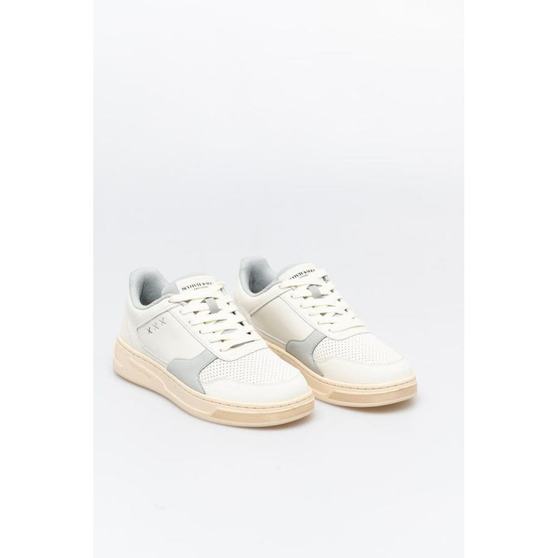 Scotch & Soda White Low Top Sneakers for Men - Eco-Friendly Design