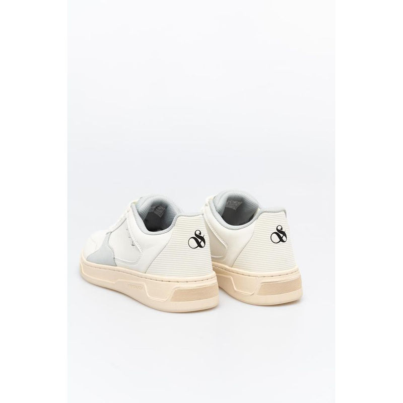 Scotch & Soda White Low Top Sneakers for Men - Eco-Friendly Design