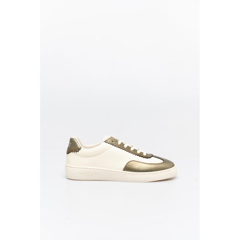 Scotch & Soda Bronze Leather Low Top Sneakers for Women