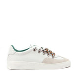 Scotch & Soda White Leather Low Top Sneakers for Men