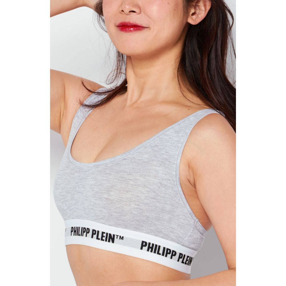 Philipp Plein Gray Cotton Tank Tops - Chic 2-Pack
