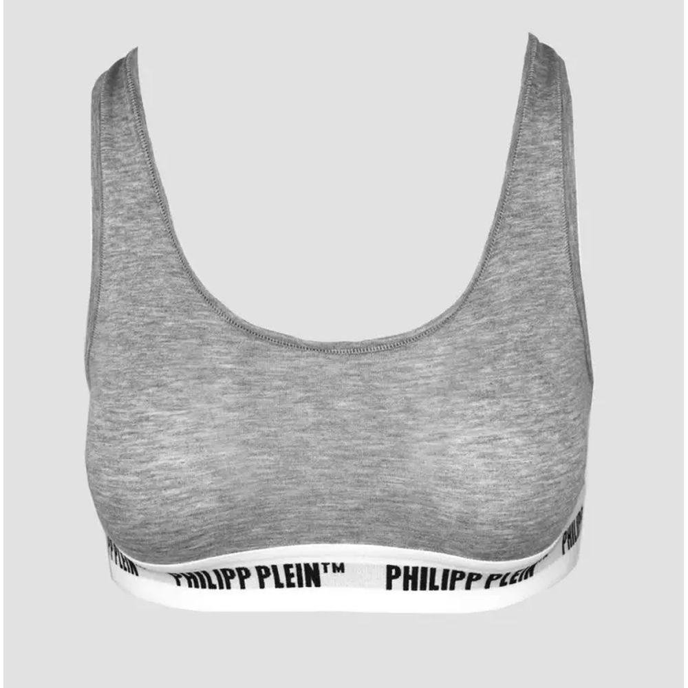 Philipp Plein Gray Cotton Tank Tops - Chic 2-Pack