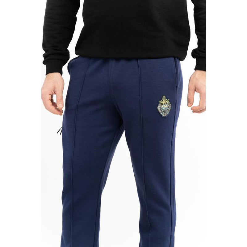 Fila Blue Cotton Joggers - Comfortable Workout Pants for Men