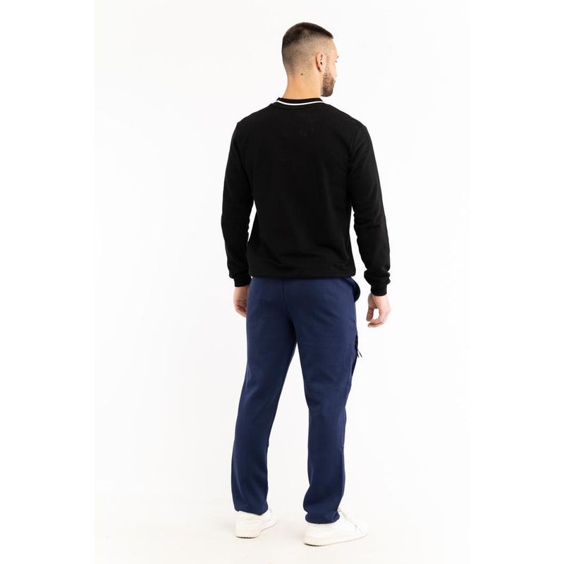 Fila Blue Cotton Joggers - Comfortable Workout Pants for Men