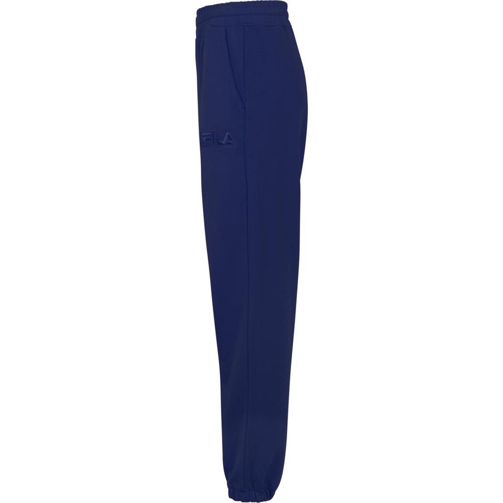 Fila Blue Cotton Joggers for Women - Comfortable Workout Pants