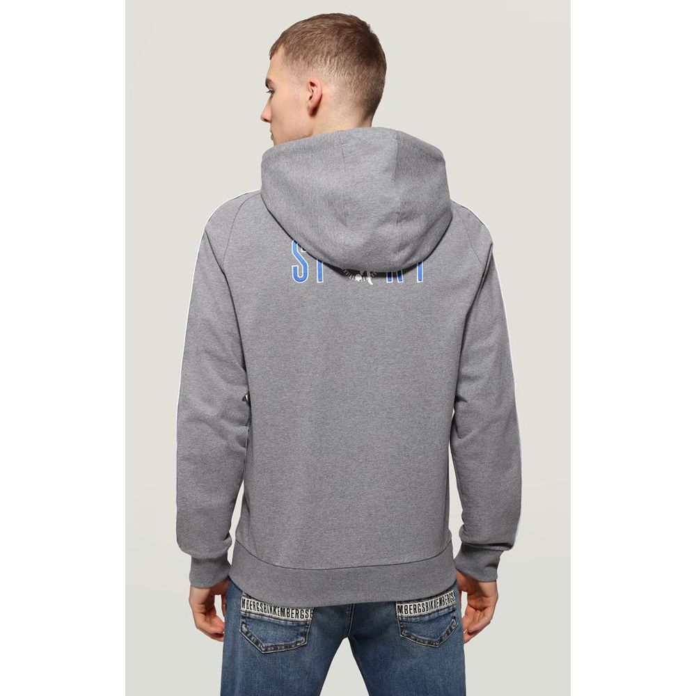 Bikkembergs Mel Dark Grey Cotton Sweatshirt for Men