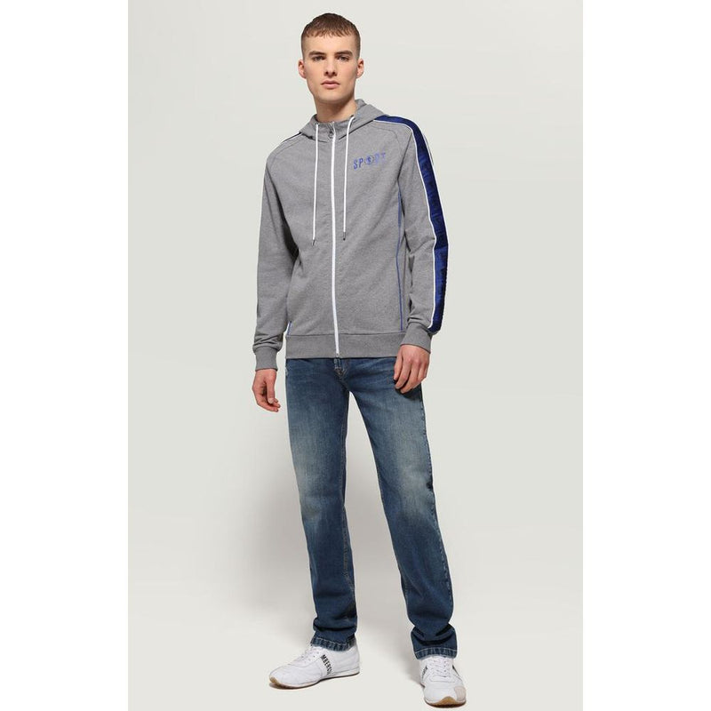 Bikkembergs Mel Dark Grey Cotton Sweatshirt for Men