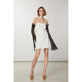 Patrizia Pepe Silver Nylon Cocktail Dress - Elegant & Modern