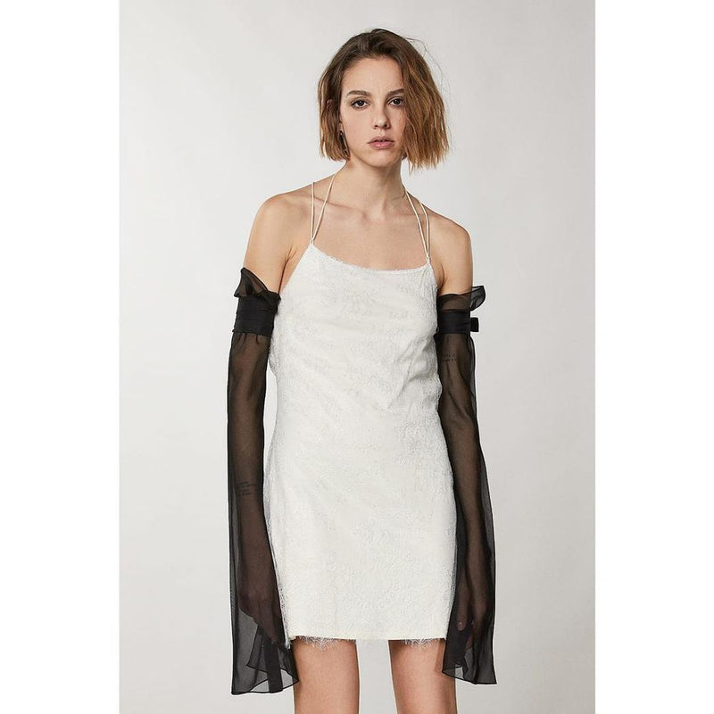 Patrizia Pepe Silver Nylon Cocktail Dress - Elegant & Modern