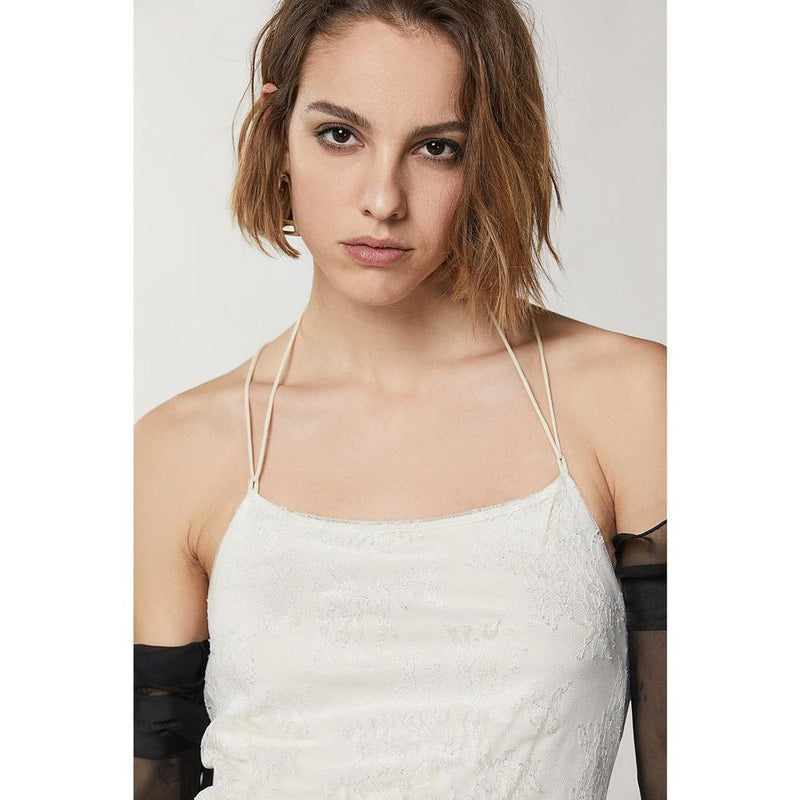 Patrizia Pepe Silver Nylon Cocktail Dress - Elegant & Modern
