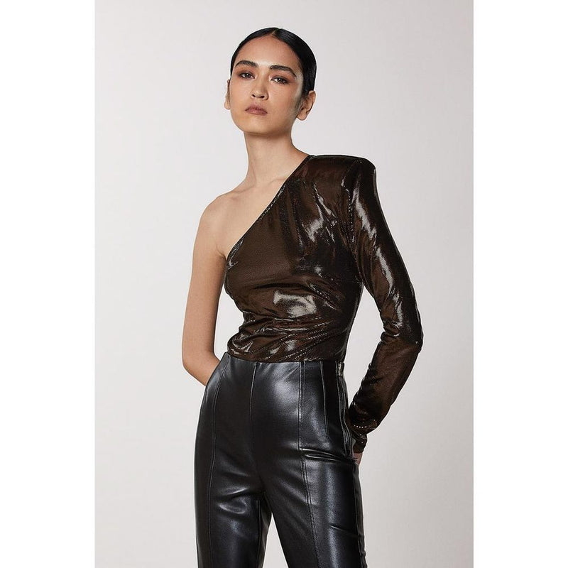 Patrizia Pepe Brown Acetate Blouse for Women - Élégante et Polyvalente
