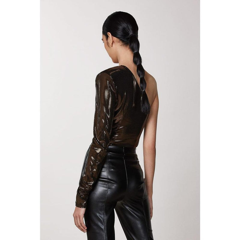 Patrizia Pepe Brown Acetate Blouse for Women - Élégante et Polyvalente