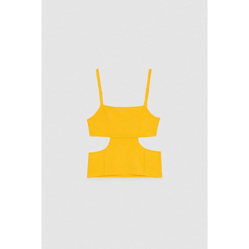 Patrizia Pepe Juicy Orange Viscose Tank Top for Women