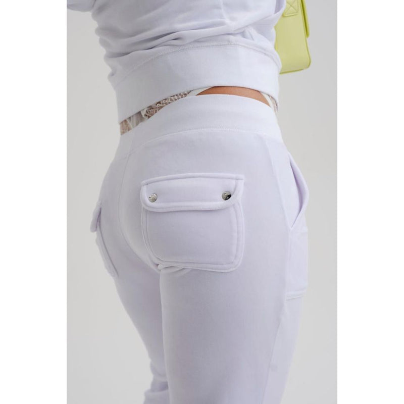 Juicy Couture White Velour Casual Pants for Women