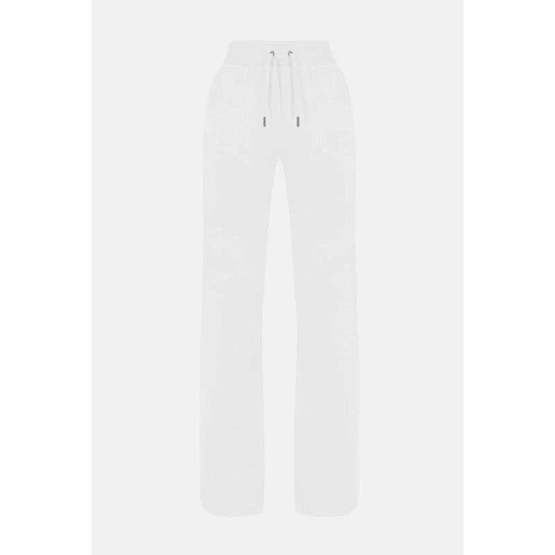 Juicy Couture White Velour Casual Pants for Women