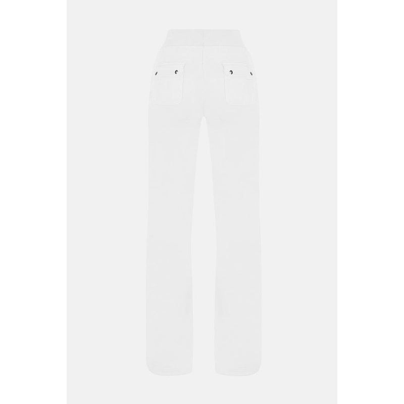 Juicy Couture White Velour Casual Pants for Women