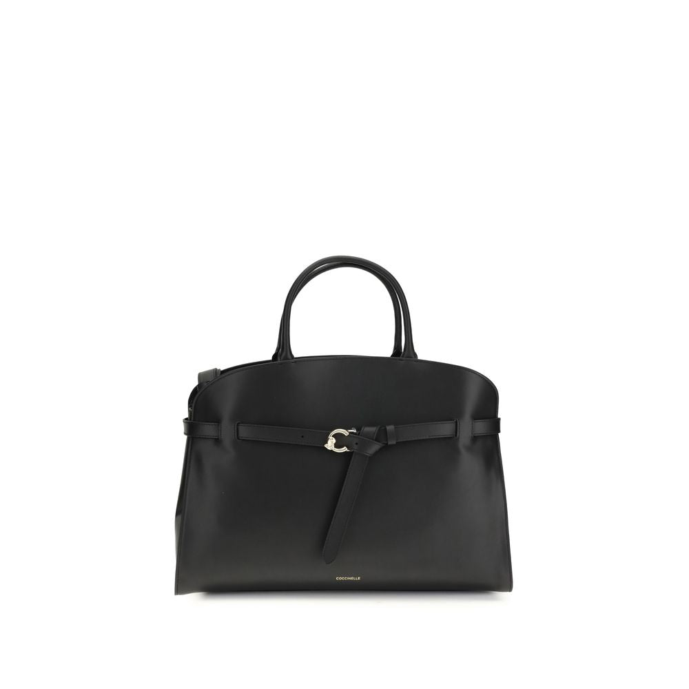 Coccinelle Black Calf Leather Sabine Handbag