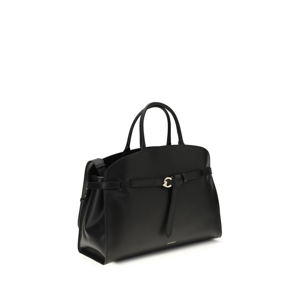 Coccinelle Black Calf Leather Sabine Handbag