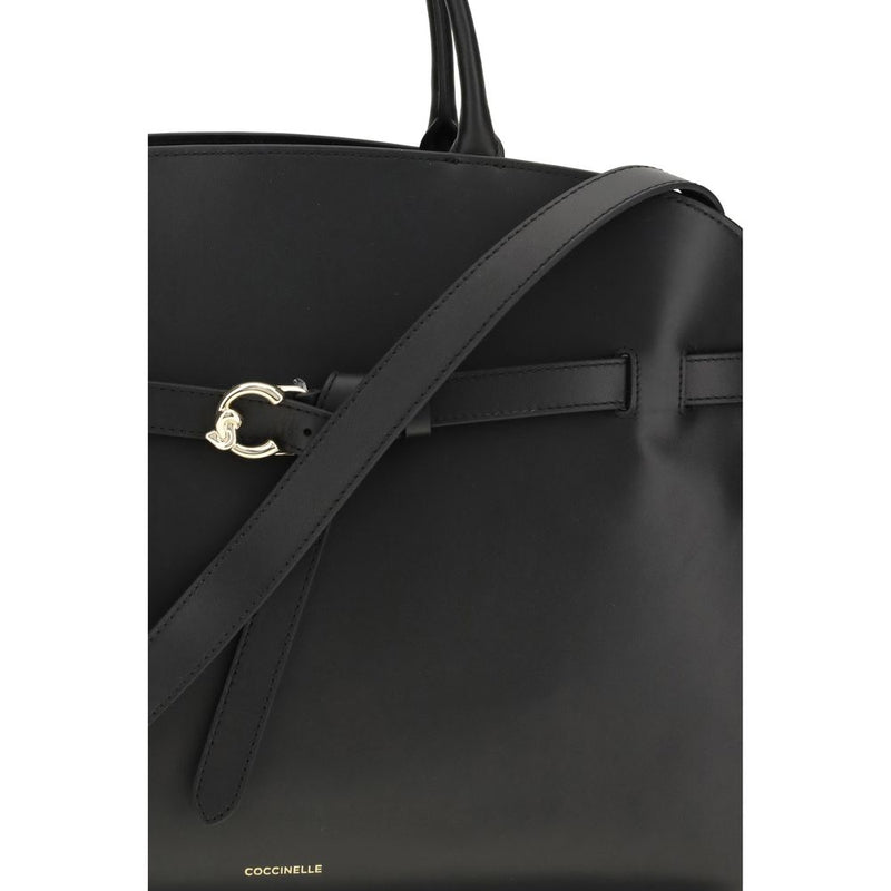 Coccinelle Black Calf Leather Sabine Handbag