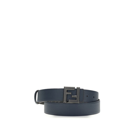 Ceinture Fendi Bos Taurus Regular en cuir de veau bleu