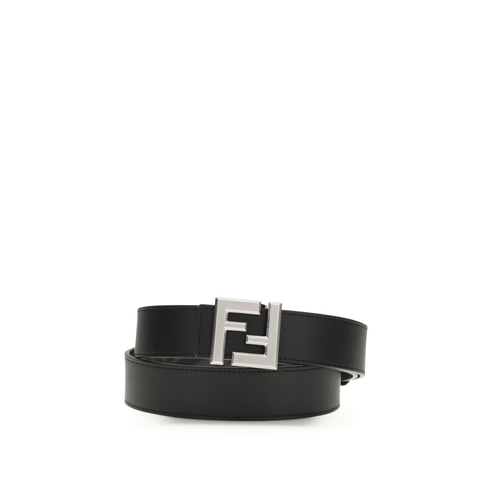 Ceinture Fendi Bos Taurus Regular en cuir de veau noir