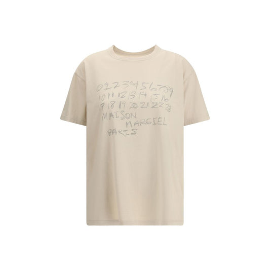 T-shirt Margiela beige en coton