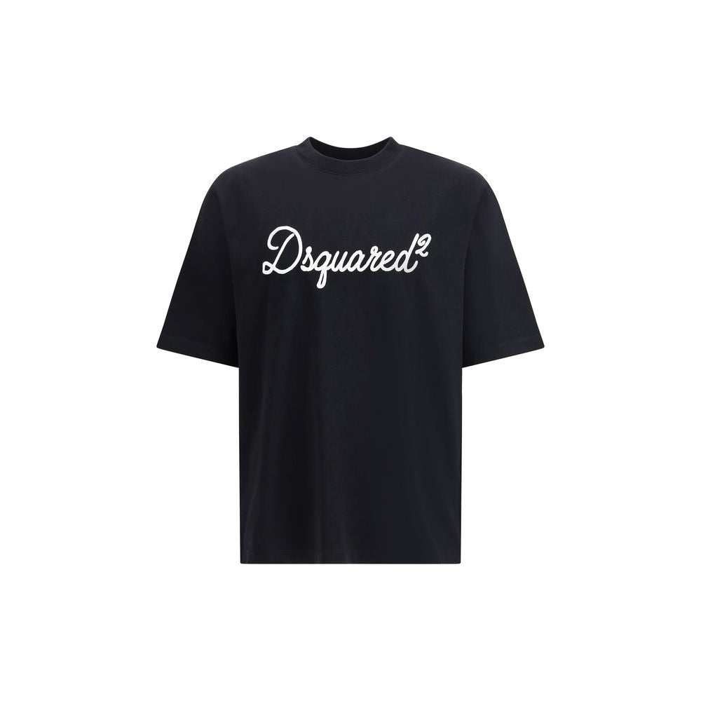 T-shirt en coton noir Dsquared² avec logo