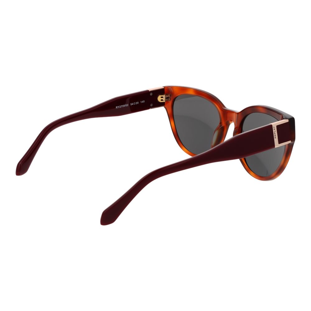 Replay Brown Plastic Cat Eye Sunglasses for Women