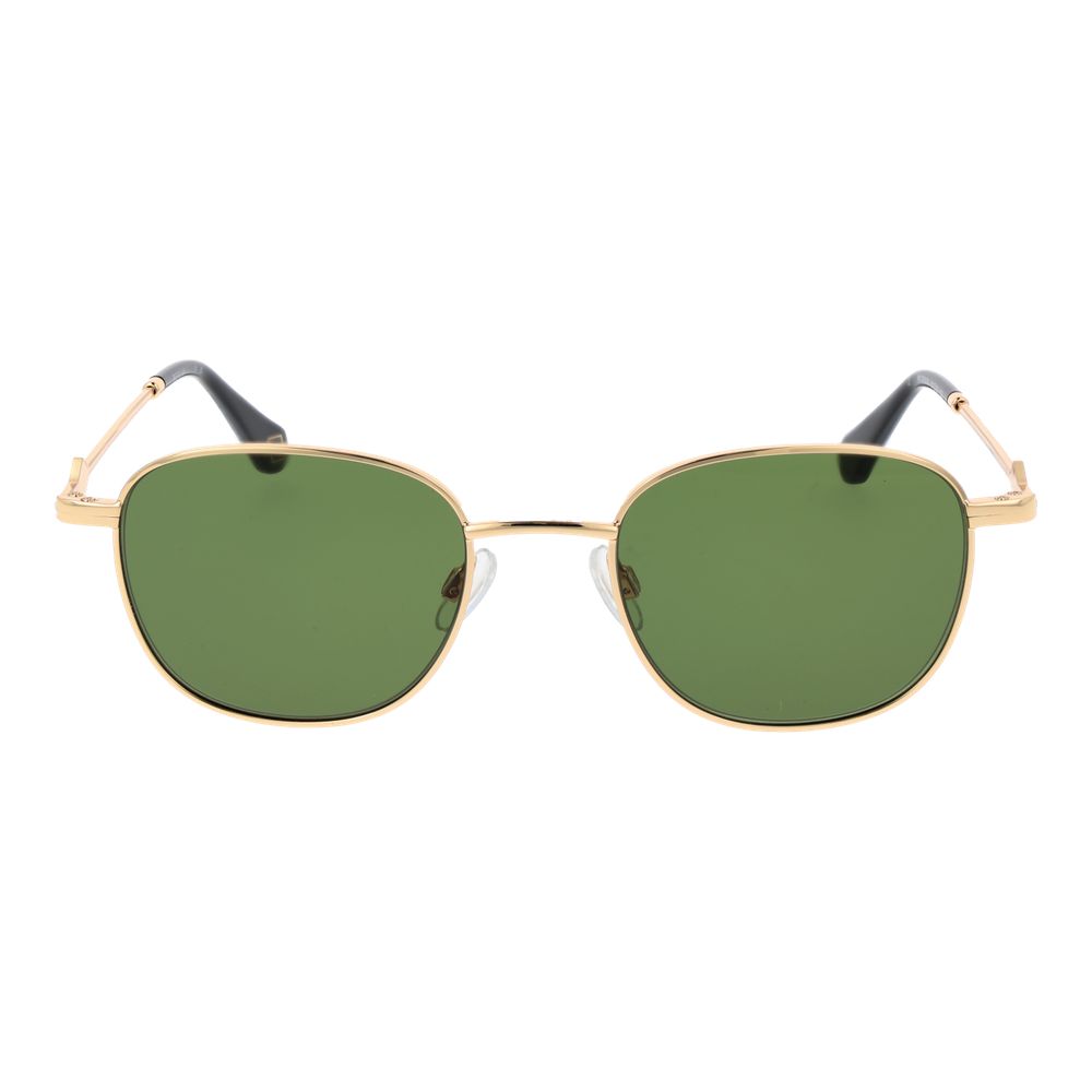 Replay Gold Metal Sunglasses - Unisex Oval Design