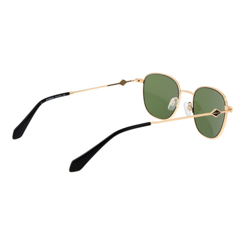 Replay Gold Metal Sunglasses - Unisex Oval Design