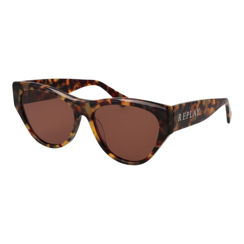 Replay Green Plastic Cat Eye Sunglasses for Women