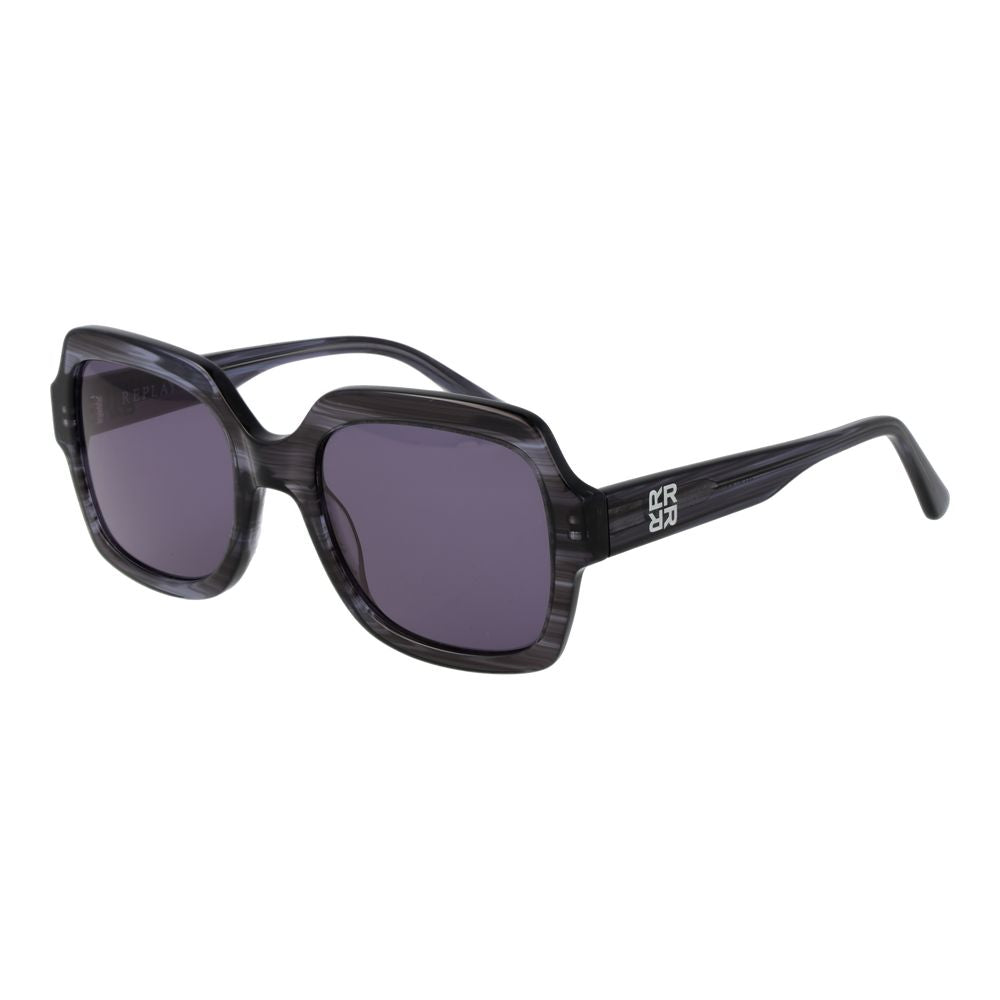 Replay Gray Plastic Sunglasses for Women - Stylish & Protective
