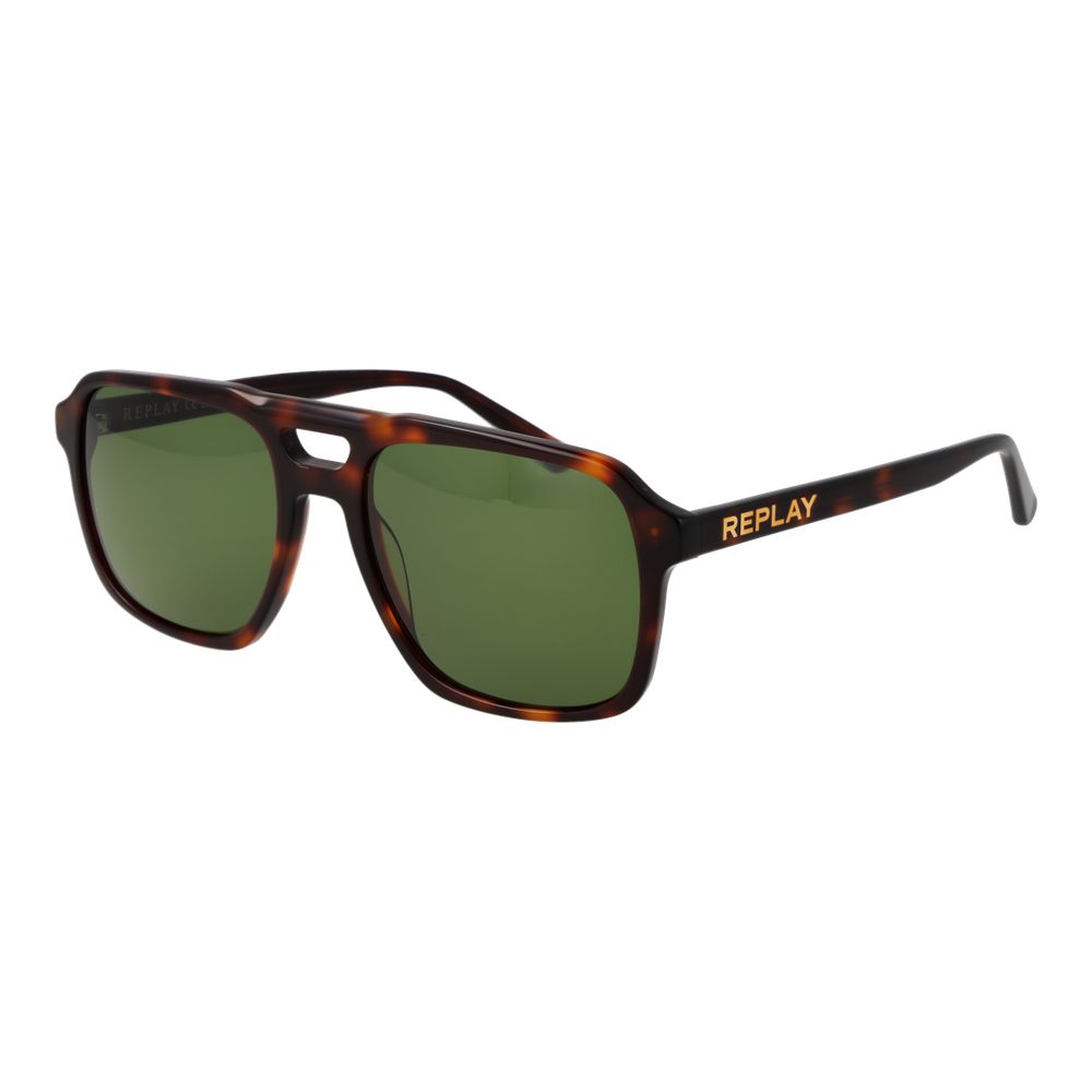 Replay Brown Plastic Sunglasses for Men