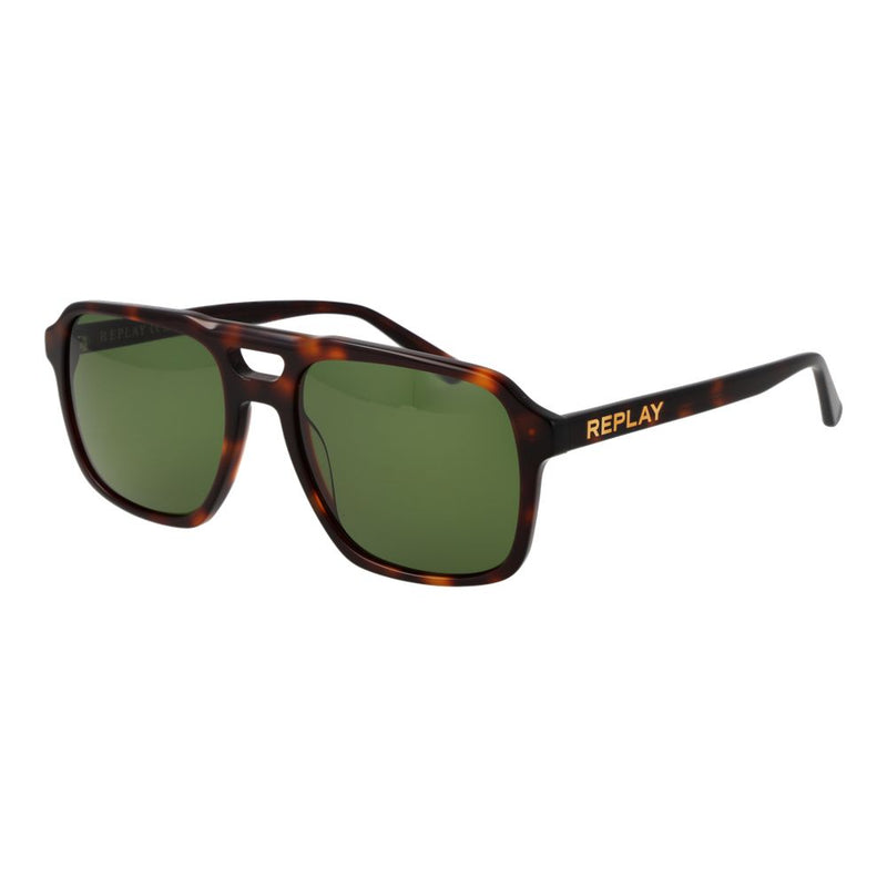 Replay Brown Plastic Sunglasses for Men