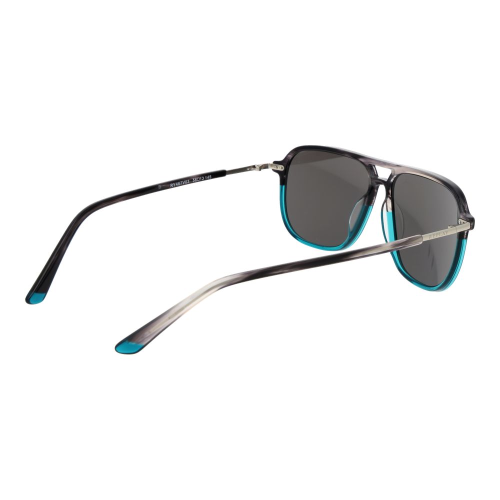 Replay Turquoise Plastic Sunglasses - Aviator Style