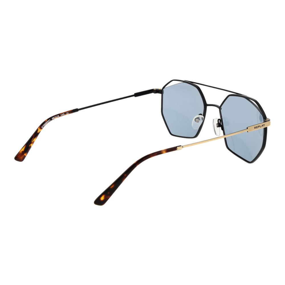 Replay Gold Metal Sunglasses - Unisex Stylish Eyewear