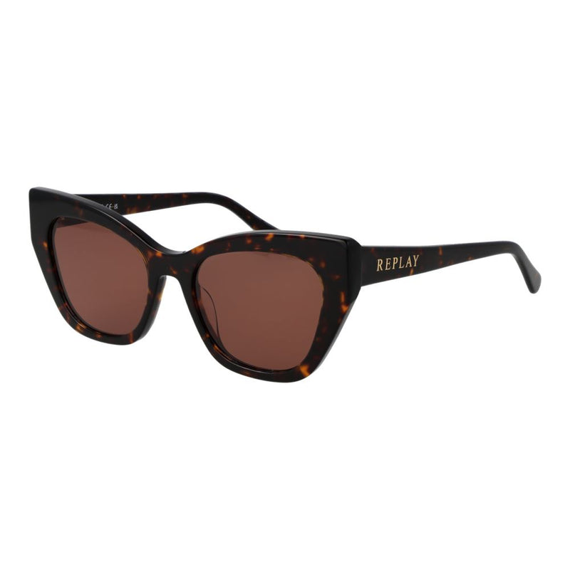 Replay Brown Plastic Cat Eye Sunglasses for Women