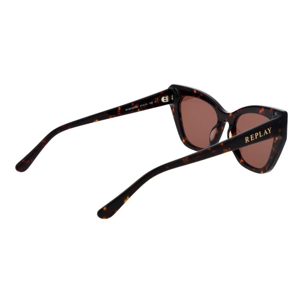 Replay Brown Plastic Cat Eye Sunglasses for Women