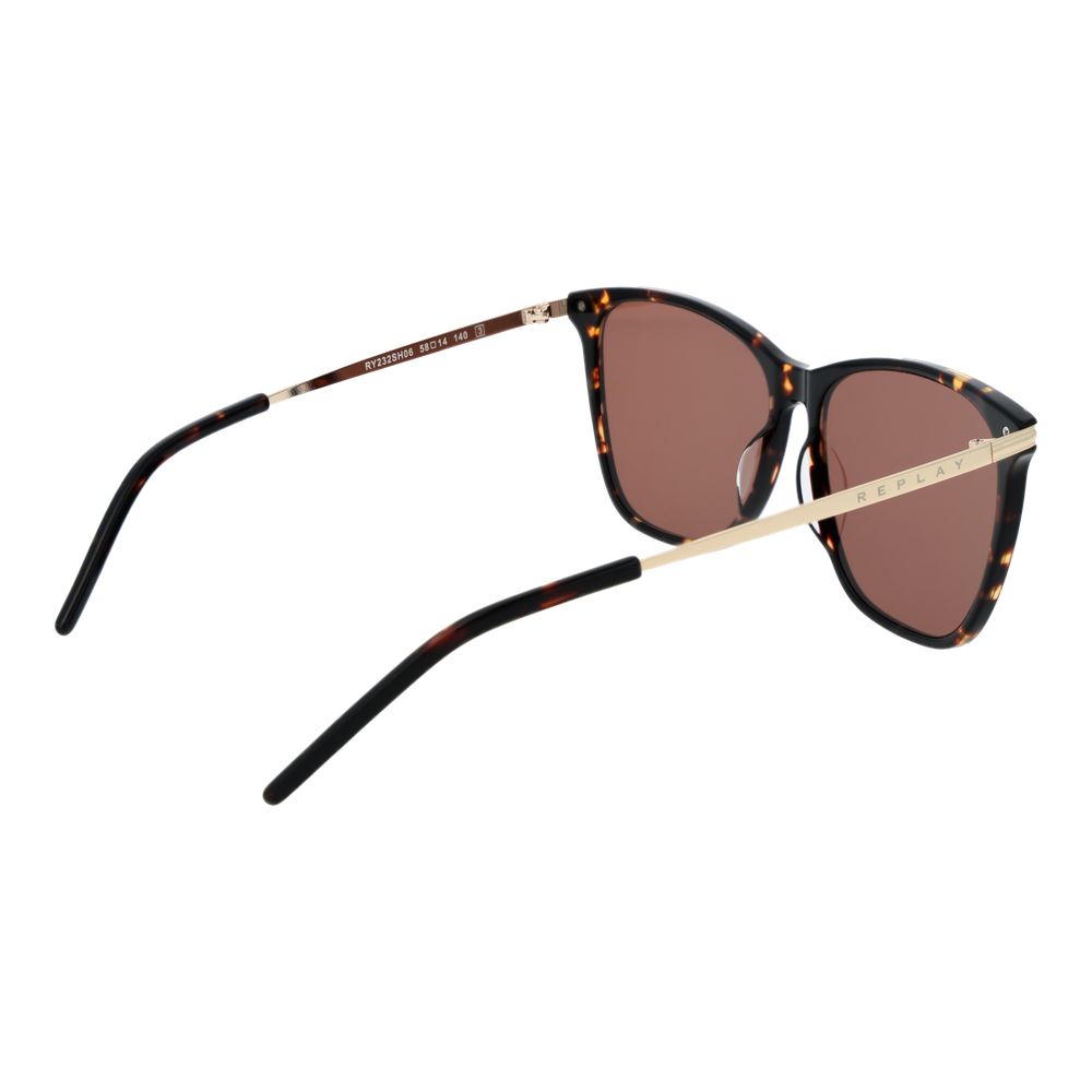 Replay Green Plastic Sunglasses for Women - Stylish UV Protection
