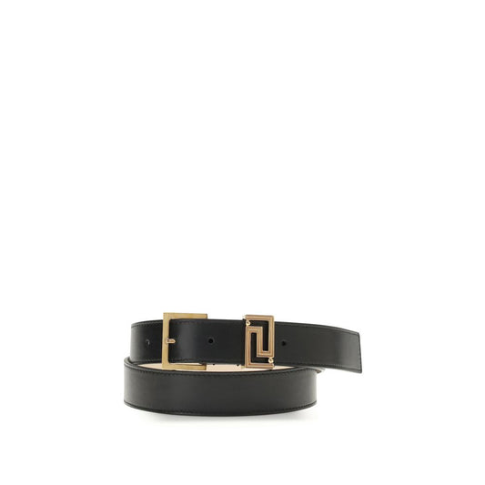 Ceinture Versace Bos Taurus en cuir de veau noir
