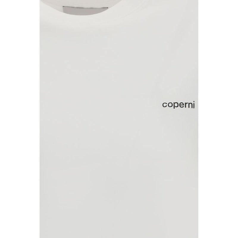 Coperni White Cotton T-Shirt - Minimalist Logo Design