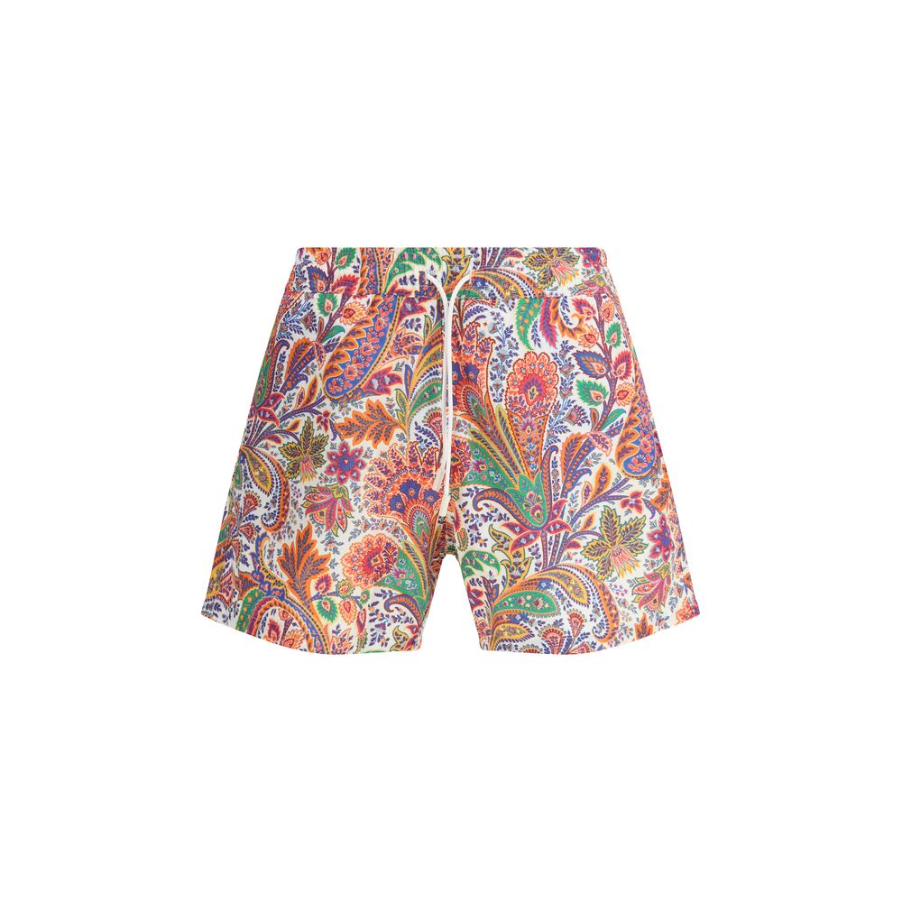 Etro Roma Multicolor Polyester Regular-Fit Swim Shorts